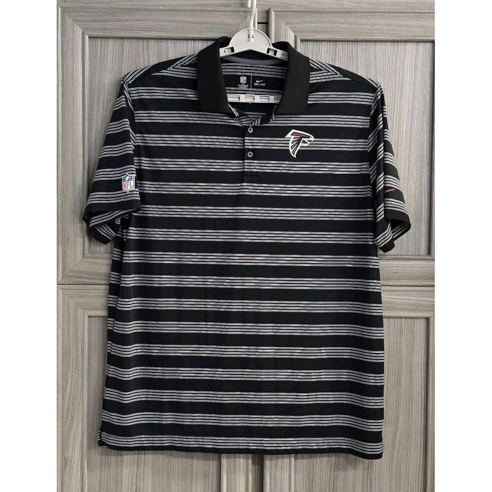 NFL Nike Dri-FIT On Field Apparel Atlanta Falcons Polo Shirt Short Sleeve Sz XL